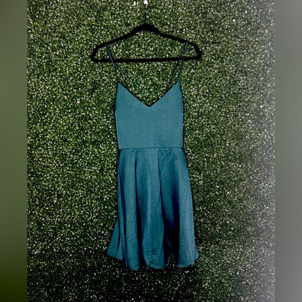Mini dress with shorts and pockets